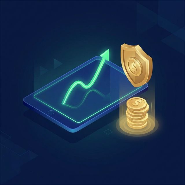 미국주식 세금 절세 가이드 스마트폰 차트 방패 이미지